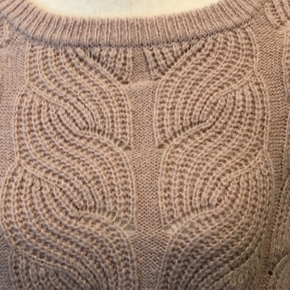 Vero Moda Pink champagne sweater chunky knit SZ L oversized EUC - Picture 2 of 8